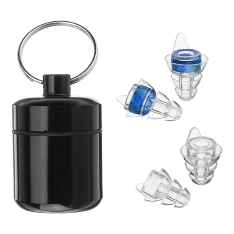 

2 пары высококачественных затычек для ушей для концертов с фитлером, Защита слуха для Djs, ночного клуба, концерта, мотоциклов