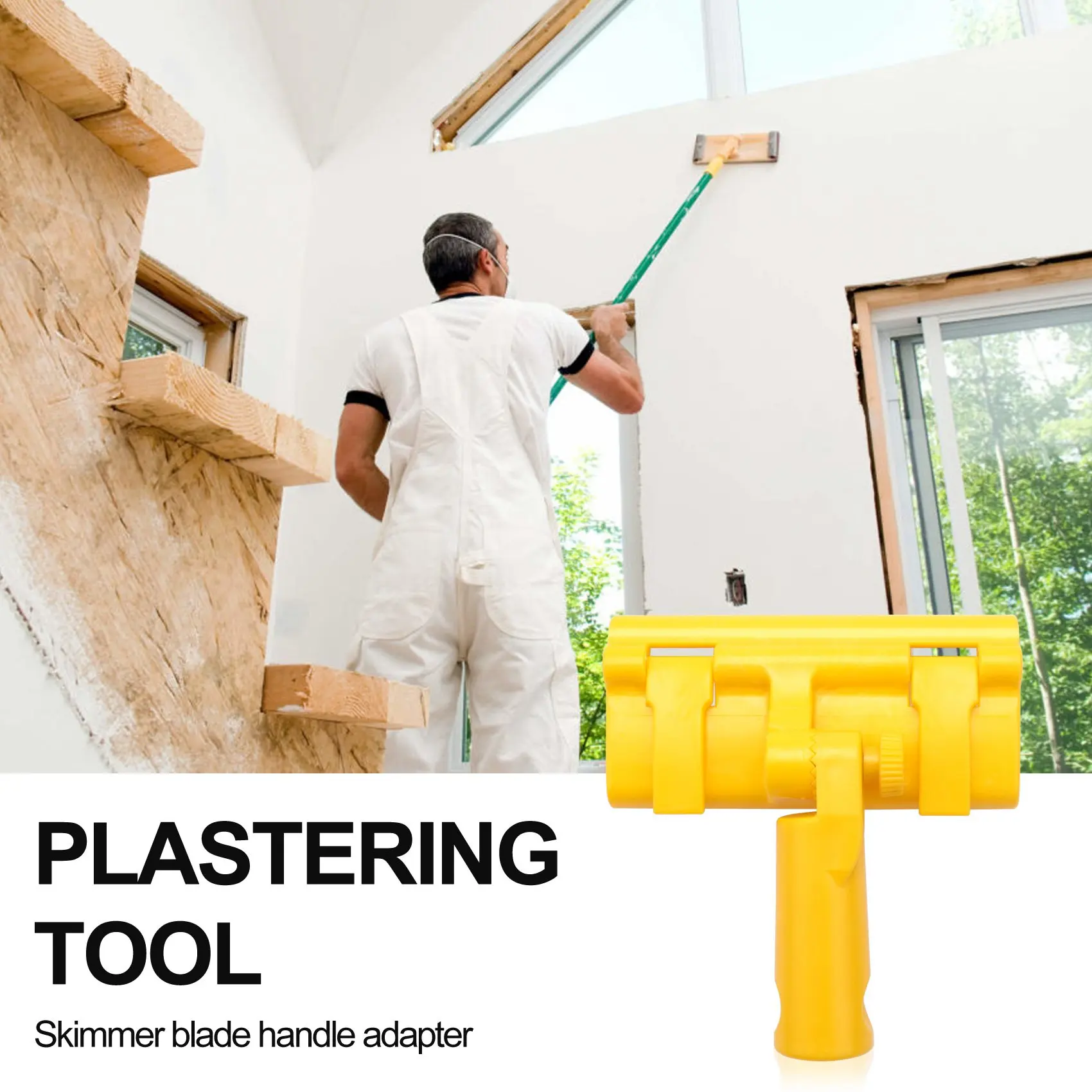 BHBD-Skimming Blade Quick Release Handle Adapter Bracket Skimming Blade Handle Adapter For Drywall Skimming Blade Set