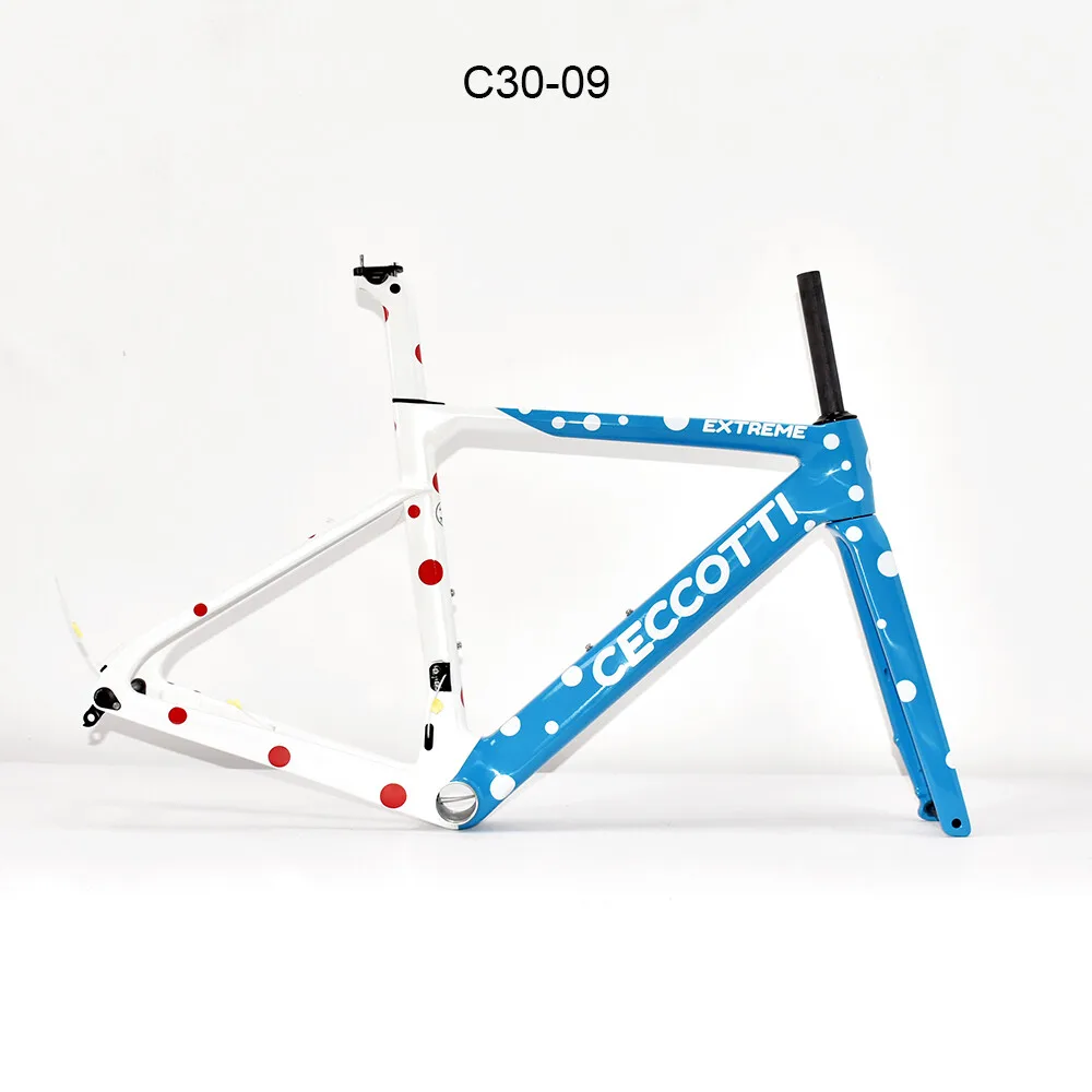 Aero Dynamic Carbon Road Bike Frame Light Weight Fully Hidden Disc Bicycle BB T47 Road Bike Frameset
