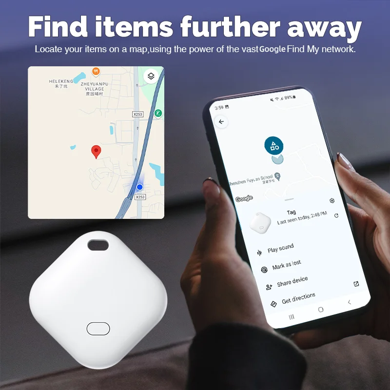 Picture 3: New Mini Tracking Device For Google Find My Key Smart Tag Finder Pet Car GPS Lost Tracker Smart Bluetooth Tracker Android System
