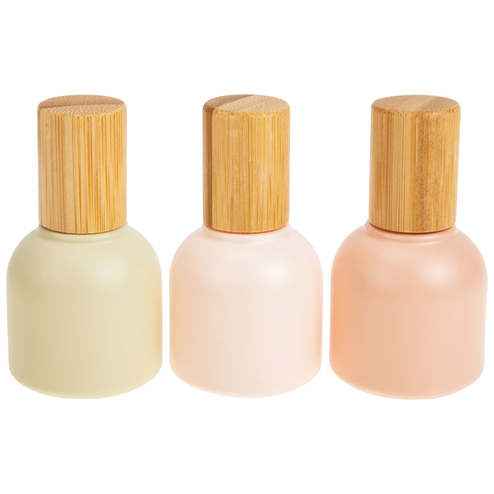 

3pcs Essential Oil Glass Roller Bottles 10ml Bamboo Lids Refillable Perfume Containers Portable Travel Size Non leakage