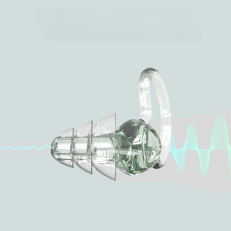 Ear Plugs Noise Reduction Sound Insulation Sleep Protection Anti Canceling Sleeping Reusable Swimming Music Silicone Earplugs