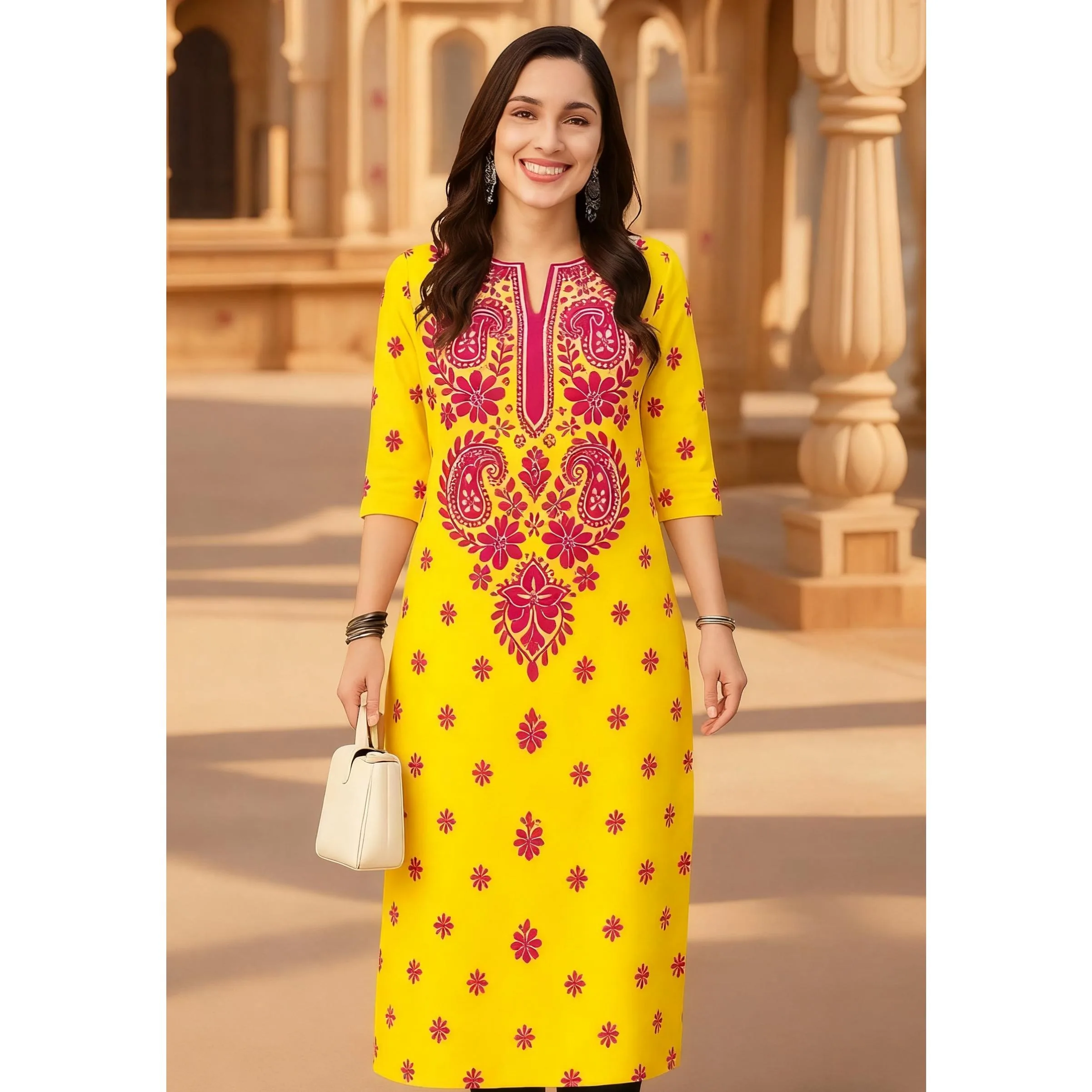 فستان نسائي مسلم كورت مريح بأكمام طويلة مستقيم كاجوال بنمط طاووس عرقي جديد للسيدات عباية إسلامية #5