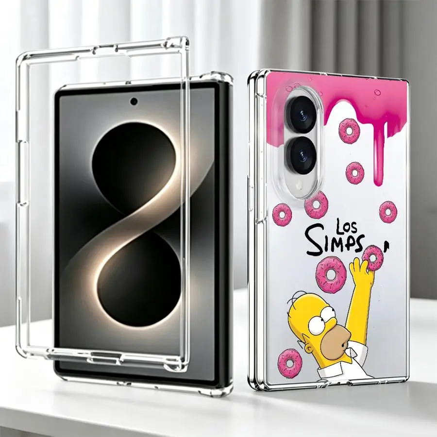 Case for Samsung Galaxy Z Fold 8 ZFold 8 PC Hard Luxury ZFold8 Phone Cover Funny The S-Simpson