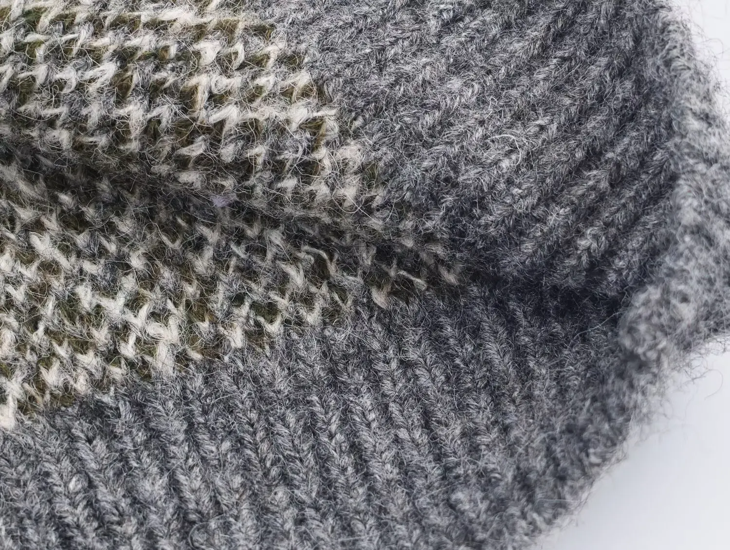 2025 خريف موضة جديدة ريترو كم طويل كل مباراة Crewneck سترة Mujer الجاكار بلوفر مغزول