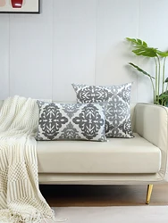 1pc, Geometric Embroidery Decorative Cushions for Sofa Modern Light Luxury Throw Pillowcover