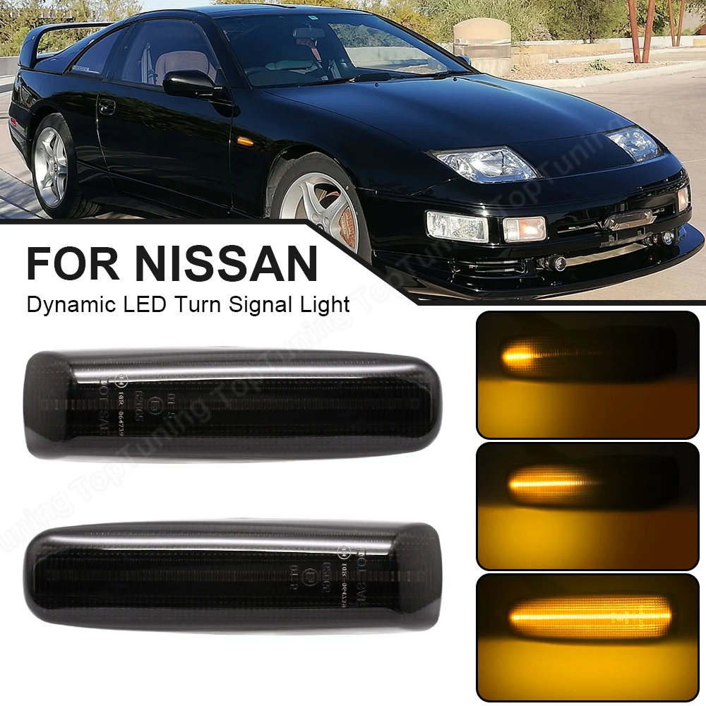 

2PCS For Nissan 300ZX 1990-1996 Dynamic LED Side Marker Light Nissan Cedric Y32 Y33 Gloria Y32 Turn Signal Indicator Lamp