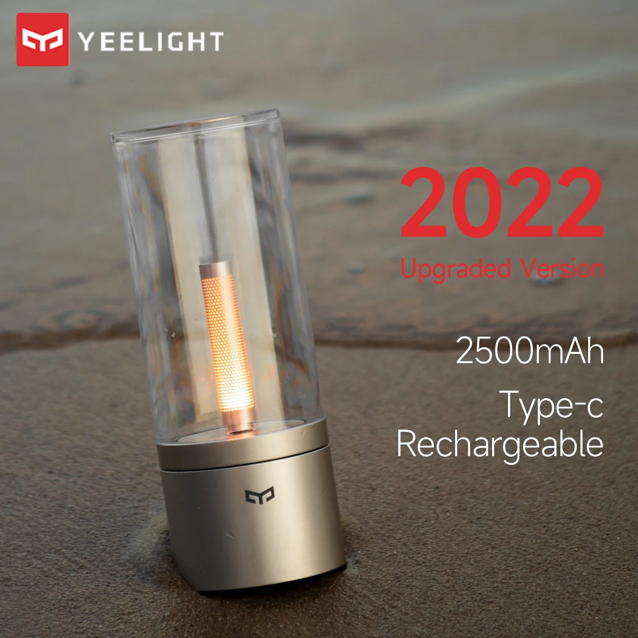 Yeelight Candela lamp Led Night ight rotate to meet the right mood candle-like breathing light stepless dimming 2022 Upgraded