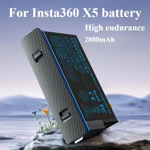 For Insta360 X5 Battery 2800mAh for Insta 360 X5 Panoramic Motion Camera Battery Power Accessories