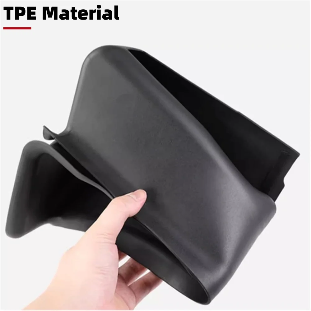 Seat Slide Rail Pad Cover for Tesla Model Y 2017-2024,TPE Rear Row Under Seat Rail Anti-Kick Corner Protector Accessories