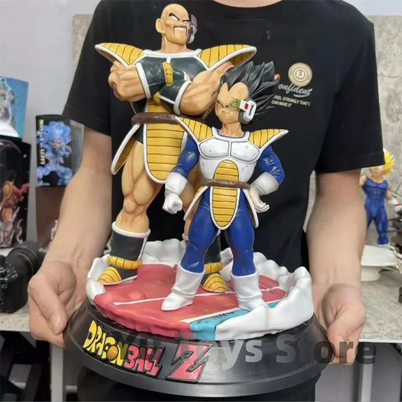 2024 35cm Dragon Ball Vegeta Nappa Standing Space Suit Figurine Action Figure Statue Desktop Ornaments Model Birthday Gift