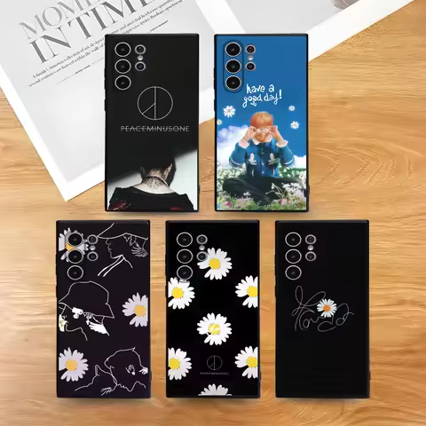 P-Peaceminusones B-Banner Phone For Samsung Galaxy S25 S24 S22 S23 Ultra S21 S20 Plus 5G Frosted Non-Slip Full Cover