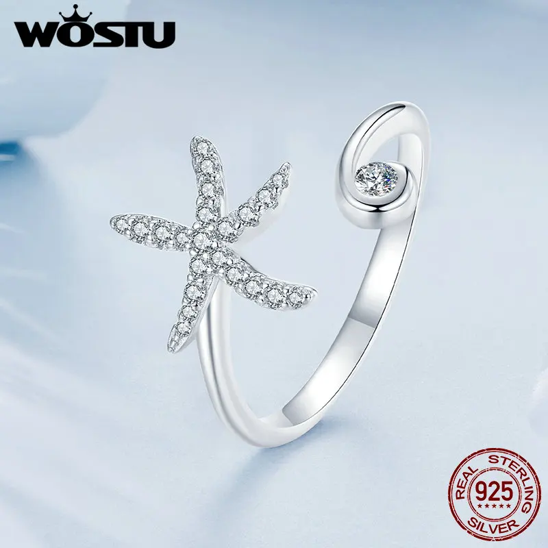 Women's 925 Sterling Silver Ocean Animal Stackable Rings