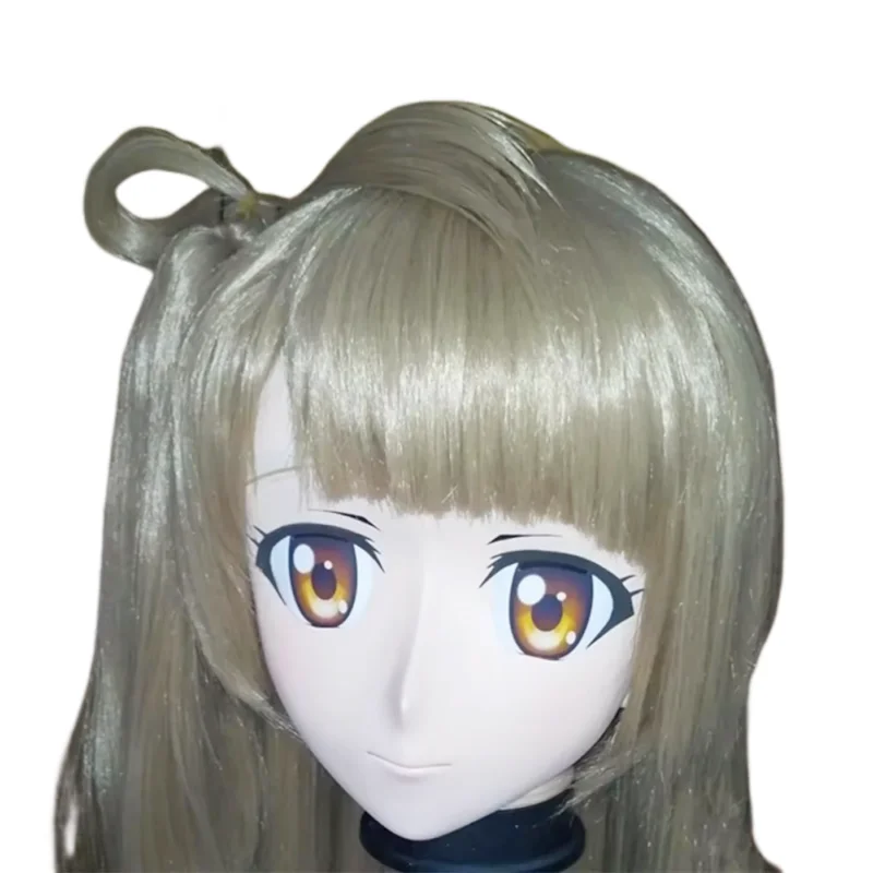 (C2-027)New Adult Anime Kiger Cosplay Kigurumi Masks Fetish Mask with Wig Crossdresser in Party Anime Japan Cartoon Character