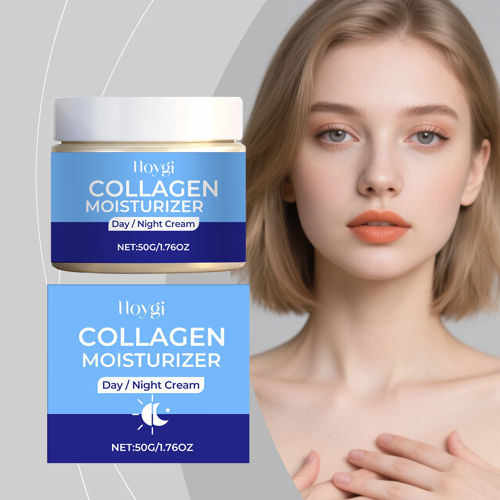 

Collagen Cream Moisturizing Facial Care Lock Moisture Hydrate Skin Keep Hydrated Plump Elastic Revitalize Daily Skincare