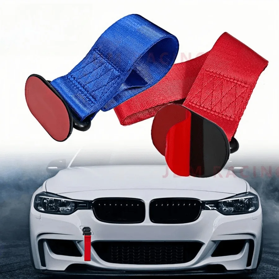 Correa de cuerda para remolque de coche, decoración de parachoques, gancho de cabeza serpentina, modificación de remolque, accesorios externos 