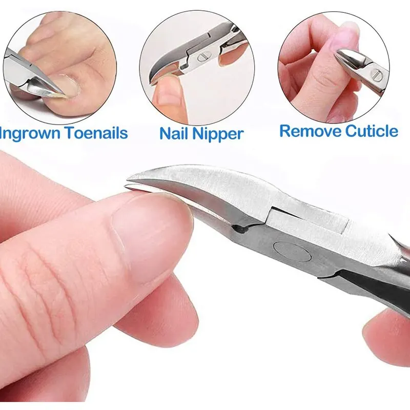 New Design Black Toenail Clippers Heavy Duty Thick Nail Clippers Stainless Steel Podiatry Ingrown Manicure Tools Wholesale