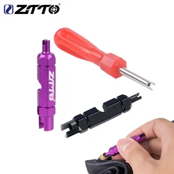 ZTTO MTB Road Bike Multifunctional Valve Tool Schrader/Presta AV/FV Nozzles InnerTube Value Core Wrench Removal Tool CNC