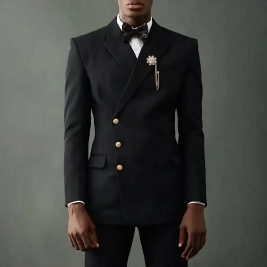 

CustomizedBlack Single Breasted Men Suit Two Pieces(Jacket+Pants) Outfits Casual Party Prom Wedding Set