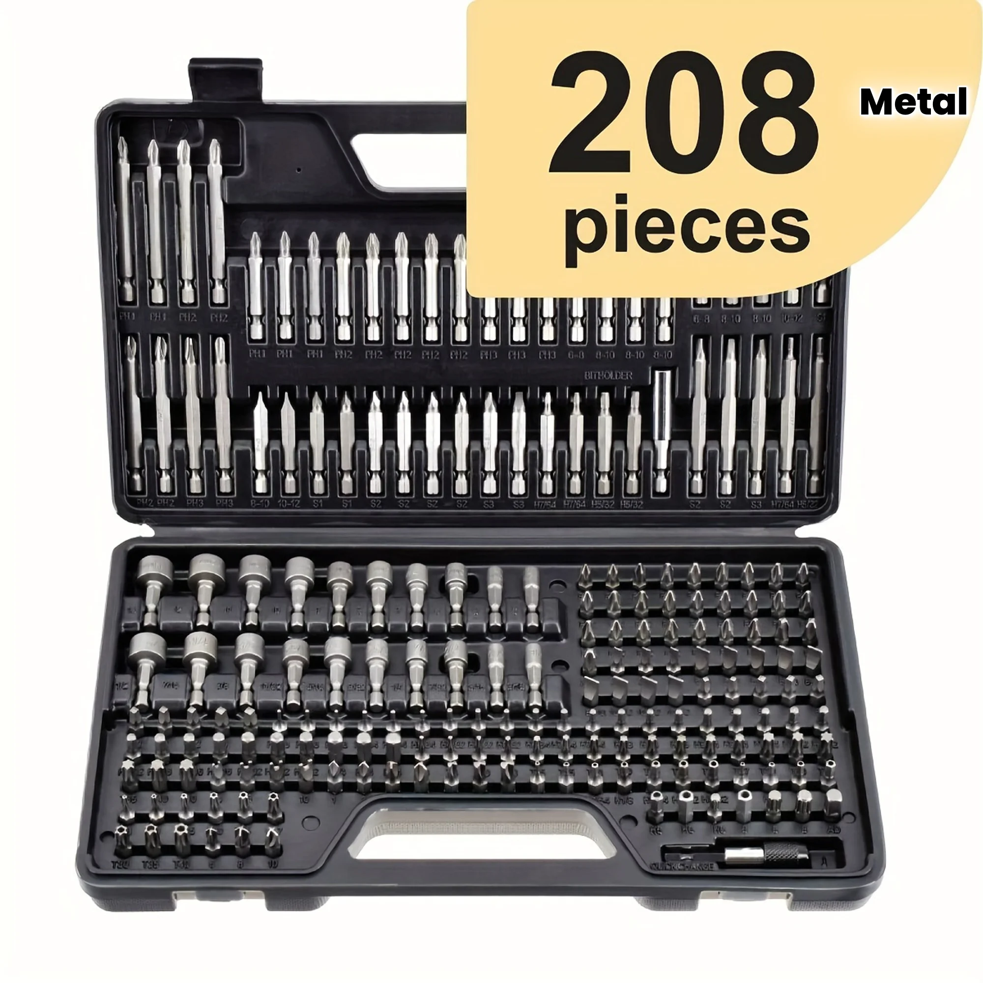 

208-Piece Professional Screwdriver Bit Set | Ultimate Security & Specialty Bits for Electronics & Auto Repair