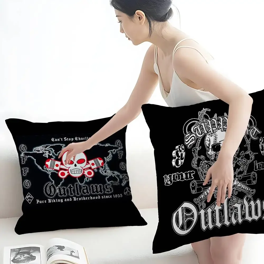 New MC Outlaws Pillowcases Home Bedding Decorative Pillow Cover Wedding Super Soft Pillow Case