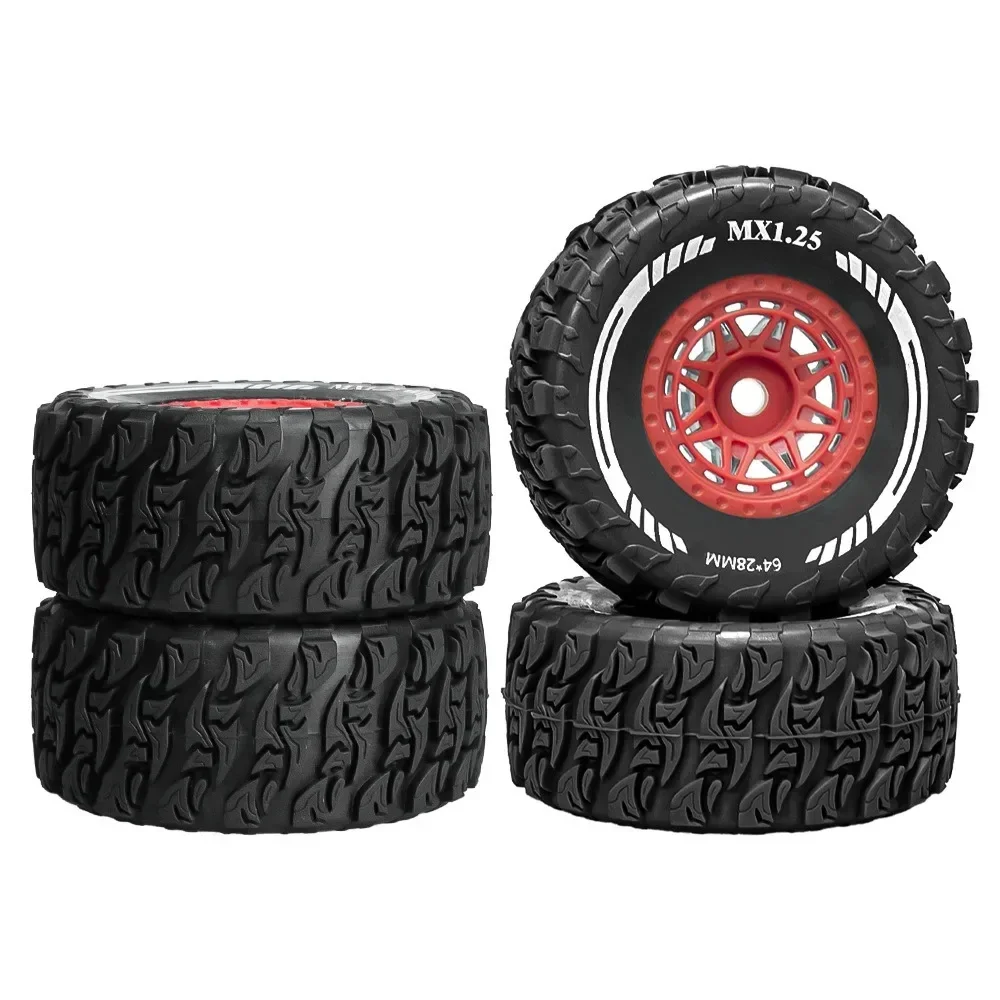 1-14-rcバギーカー用4個64mm-12mm六角プラスチックホイールリムゴムタイヤ交換部品-wltoys-arrma-mojave-grom-mjx-14301対応