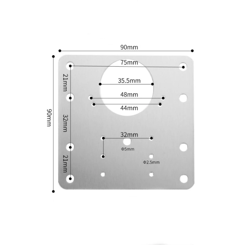 Kits de plaques de réparation de charnière en acier inoxydable, avec vis, montage de porte d'armoire, supports de fixation plats, outils de quincaillerie pour meubles, 2/10 ensembles