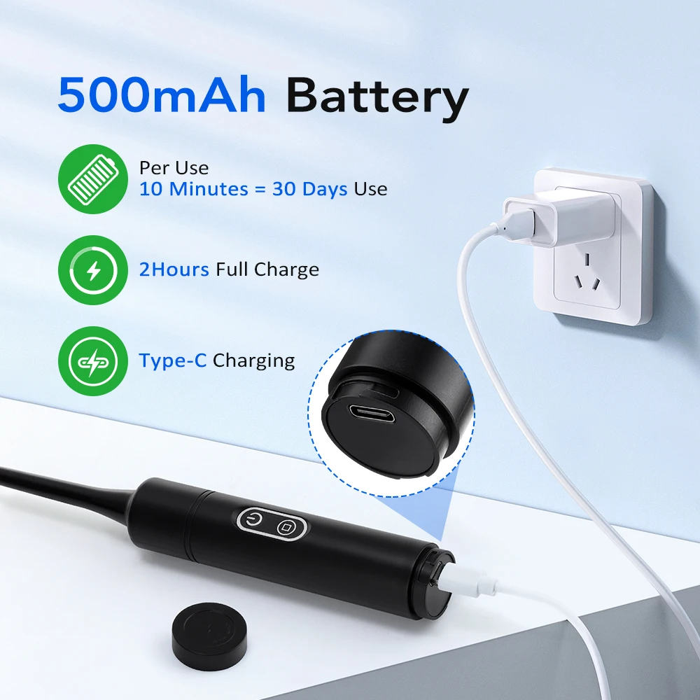 Electric Dental Scaler with Teeth Brush Head Calculus Tartar Remover Vibration Teeth Plaque Cleaner Oral Care Improve Odor image 5