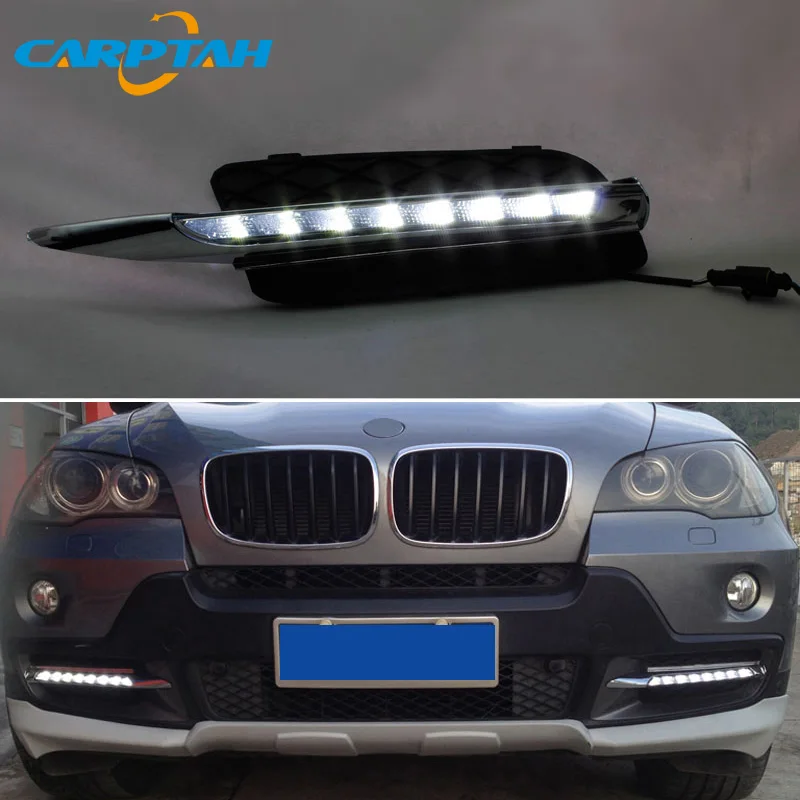 

LED Daytime Running Light For BMW X5 E70 2007 2008 2009 2010 Waterproof 12V Fog Lamp Decoration Bumper Light LED DRL