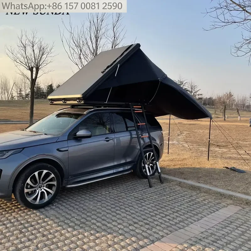 Suitable for Winter Use Warmth Aluminum Rooftop Tent With Large Layer 2-3 Person Outdoor Camping Rooftop Tent