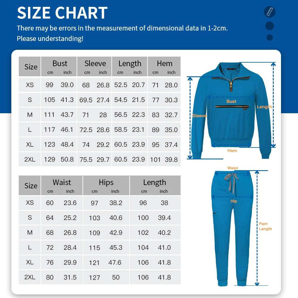 Terno de Jogger de manga comprida para mulheres, uniforme de enfermagem médica, macacão de dentista, jaquetas e calças, tops fashion