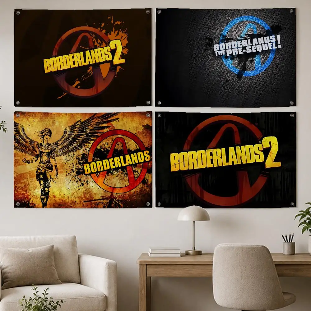 Pro Game Borderlands 3 Flags Room Home Decor Wall‑Hanging Art Banner, Outdoor for Bedroom Party Background Decoration