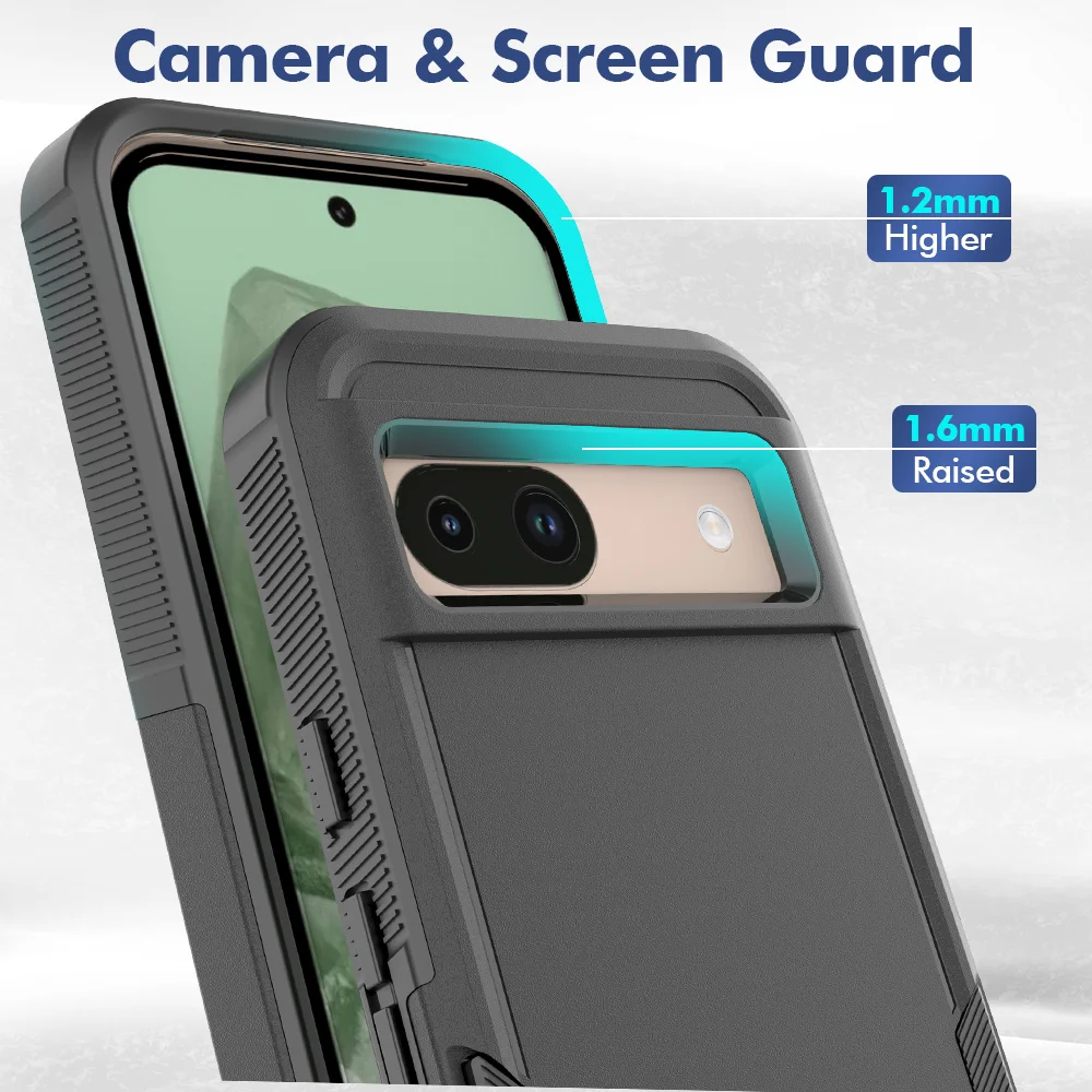 New Fashion Armor TPU/PC Case for Google Pixel 8A Hybrid Shell Dual Layer Strong Shockproof Protect Cover For Google Pixel 8 Pro