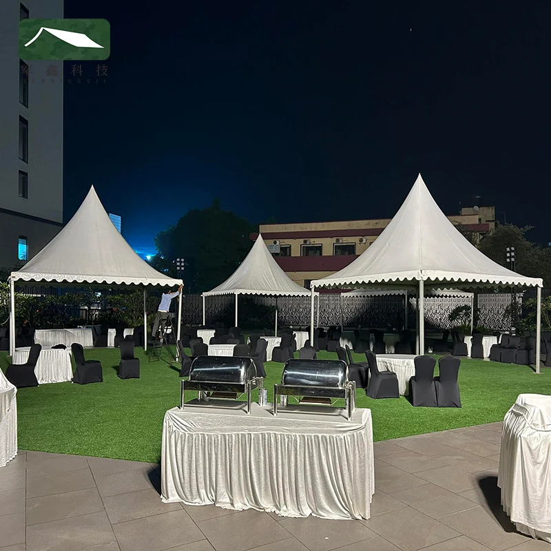 Outdoor Pagoda Tent In Customized Sizes With Clear Church Window Events Parties Weddings Canopy Aluminum Alloy Pointed TentATV&U
