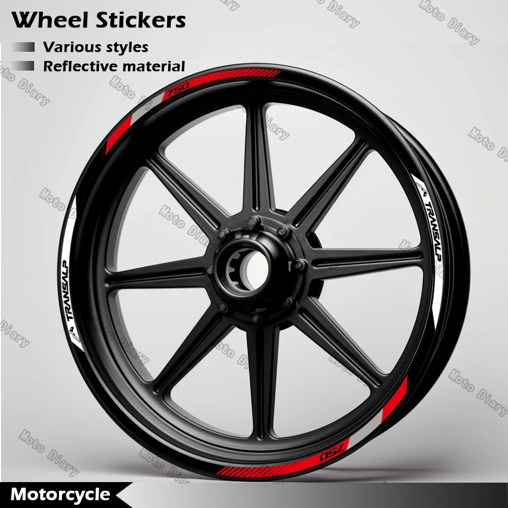 Reflective Motorcycle Wheel Sticker Rim Decal Hub Stripe Tape Accessories For Honda XL750 Transalp XL 750