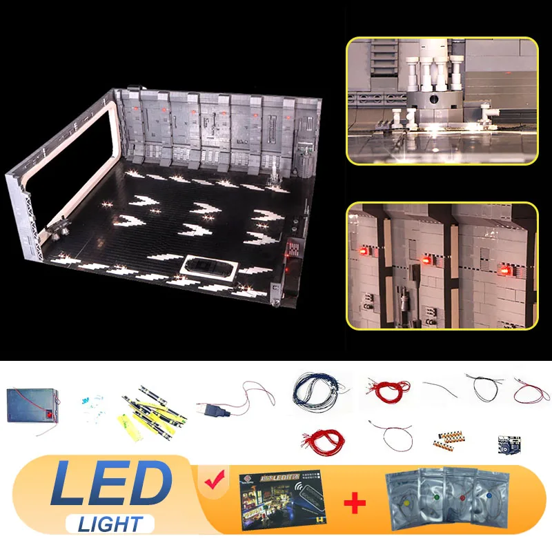 

Комплект светодиодных ламп для LEGO 0631 Docking Bay 327, подходит для 75192 05132, подарок для любителей космических кораблей (блоки, кирпичи, наборы, модели в комплект не входят)