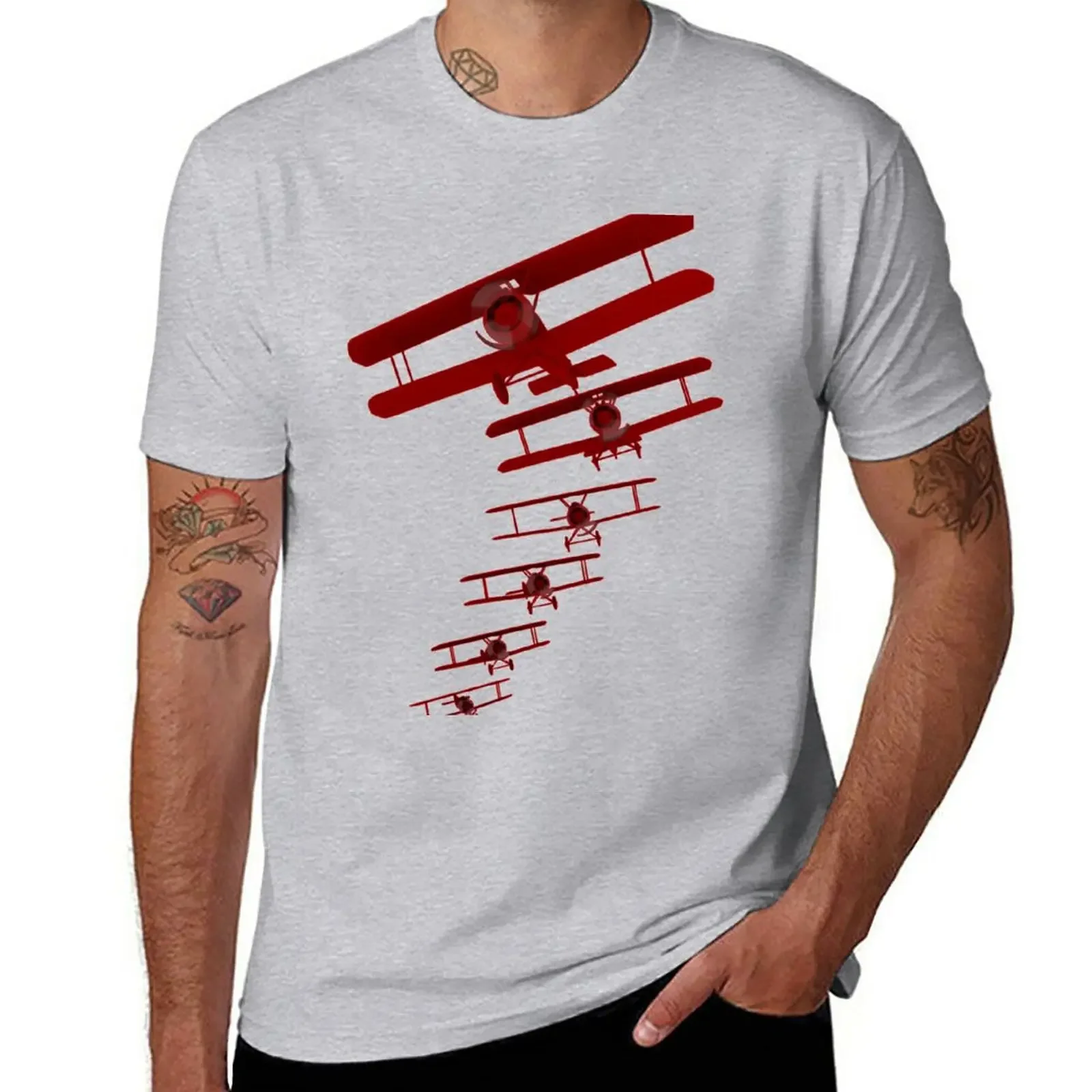 Retro Biplane T-Shirt graphic shirts new edition oversized graphic tee quick-drying mens t shirt graphic