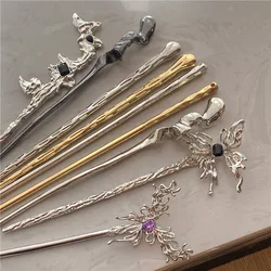 Fashion Butterfly Hair Sticks for Women Metal Hair Clip Pins Minimalist Irregualr Girls Hairpins Hair Bun Maker Headwear