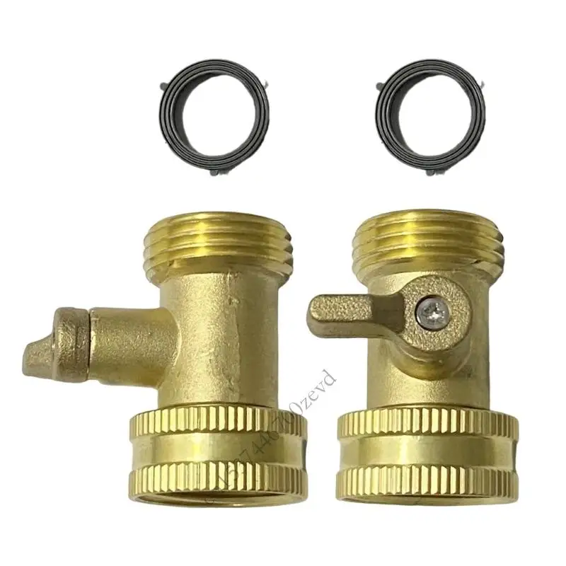 

Пакет из 2 твердых садовых шланговых клапанов с конструкциями с длинной ручкой для легкого управления водой и различного p9yb