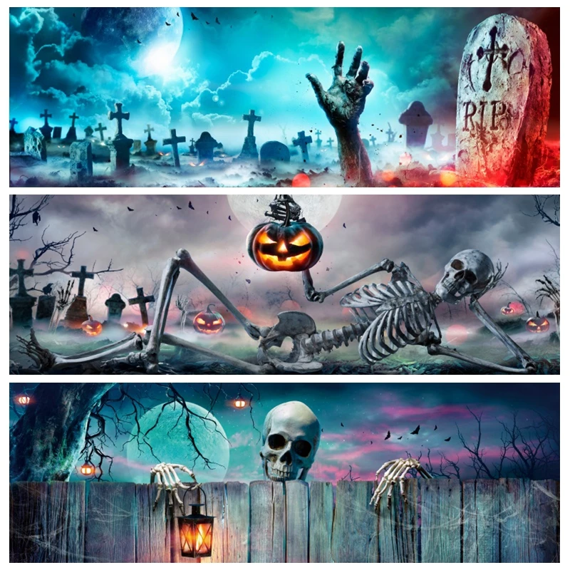 

Super Long Size 600x300cm Background Cloth Halloween Decoration Wooden Board Custom Background Digital Photo Studio Photo