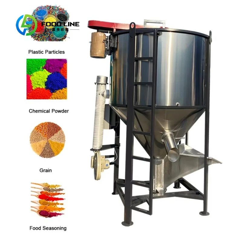 Customized Grain Drying Machine Stainless Steel Double-Screw Conical Vertical Rice Paddy Corn Wheat Bean Blending Grain Dryer