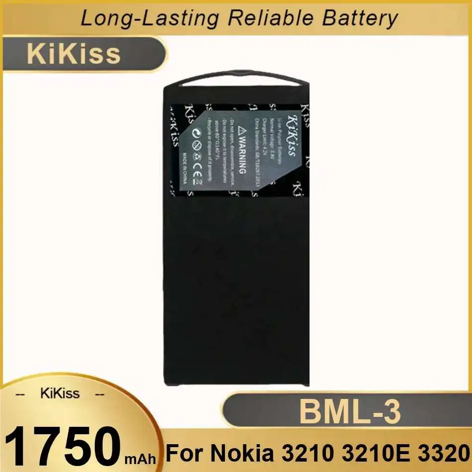 

Высокая совместимость Bml-3 для Nokia 3210 3210E 3320, аккумулятор мобильного телефона 1750 мАч