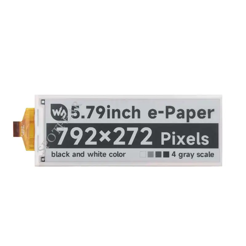 5.79inch Black-White display e Paper 792x272 For Arduino /Jetson Nano /Raspberry Pi /STM32