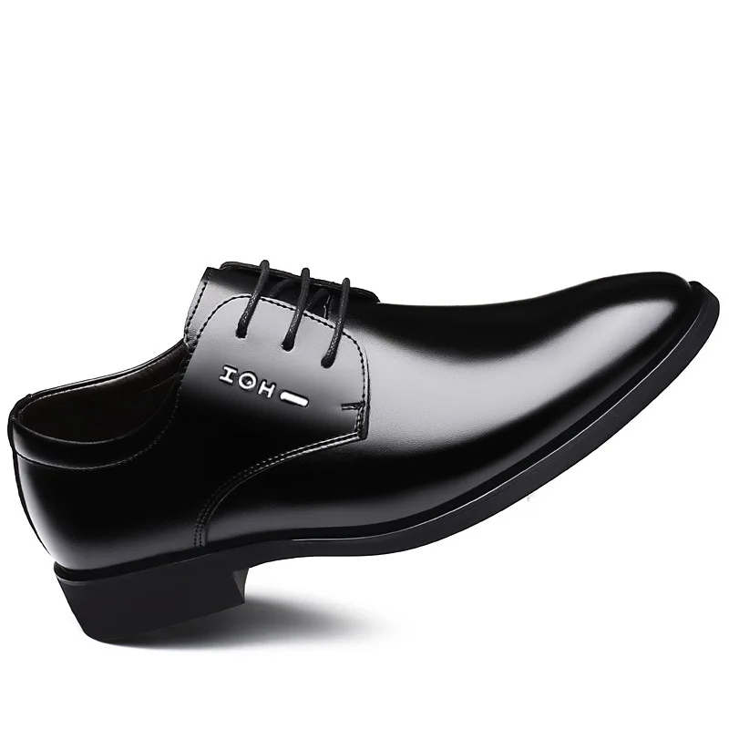 Classic Business Men Dress Shoes Fashion Elegant Formal Wedding Shoes Men Slip on Office Oxford Shoes for Men Italian PU Leather