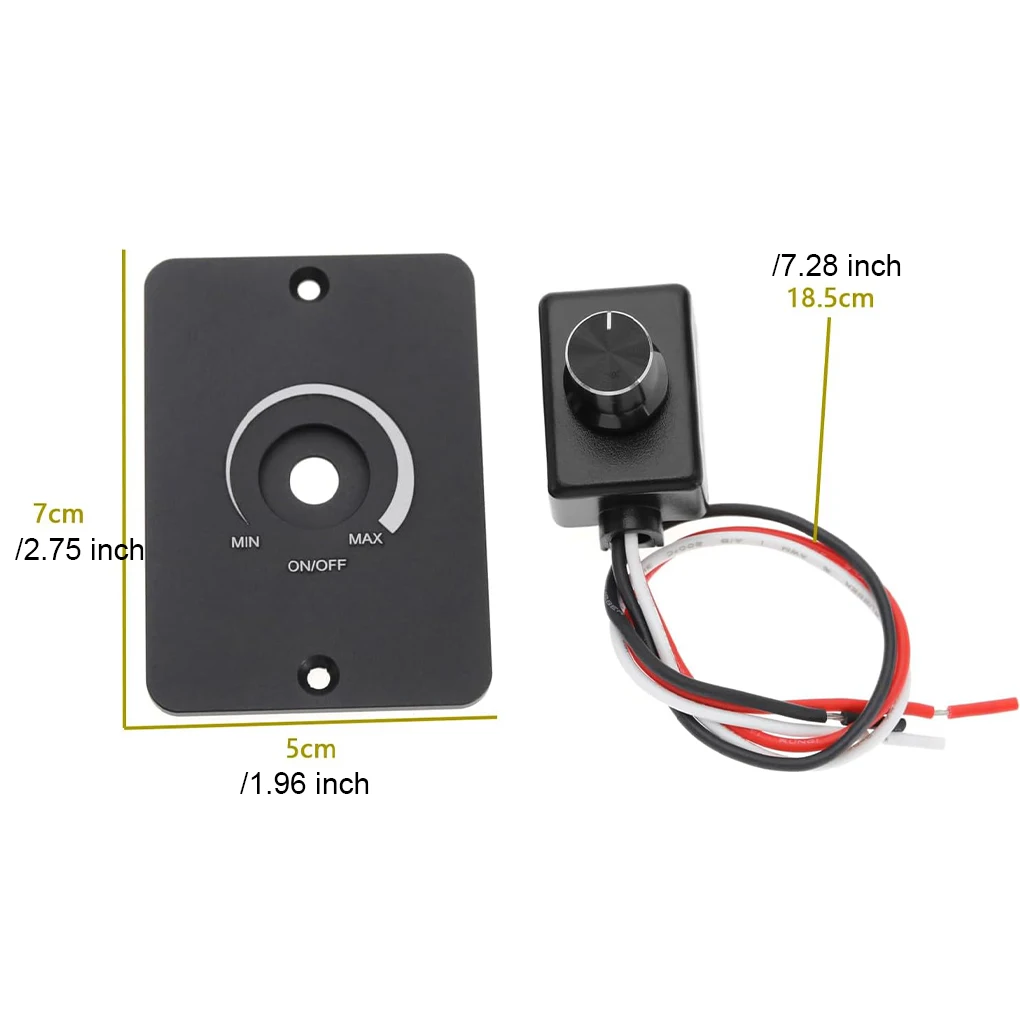 Compatible PWM Light Dimmer With Rotary Knob For Easy Installation RV Experience 12V Light Dimmer