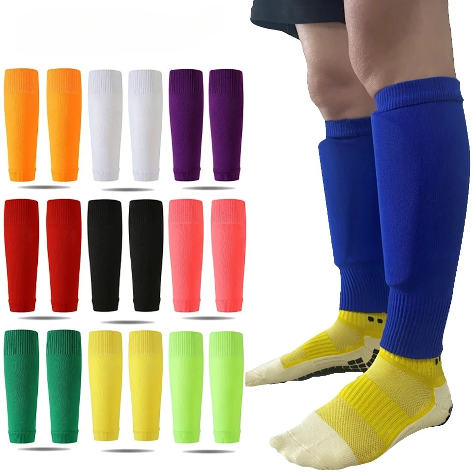 

1 пара профессиональных футбольных носков для бега, футбола, баскетбола, защитные чехлы для ног, дышащие компрессионные рукава для икр