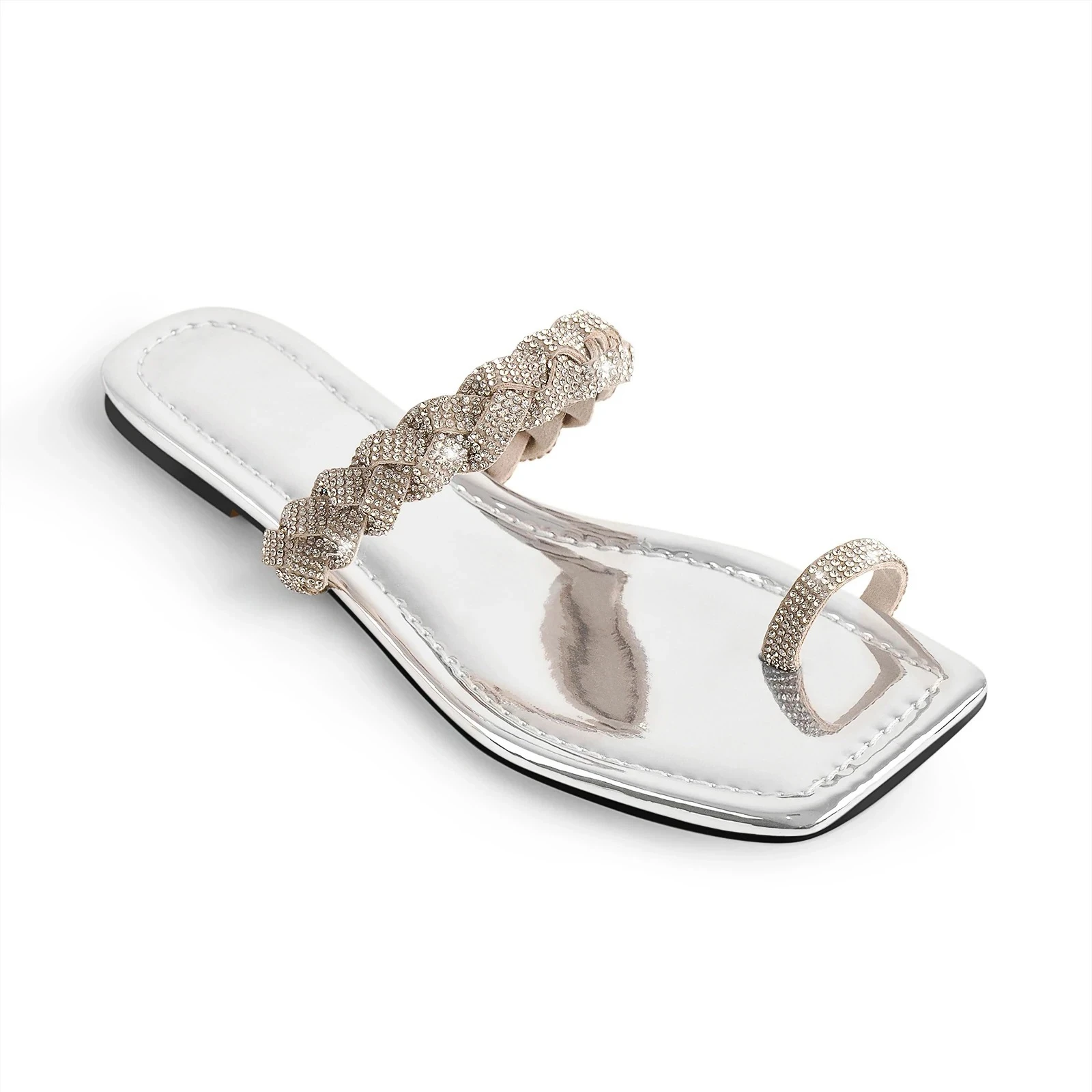 New Arrival Popular Hot Sale Womens Flat Slippers Simple Style Summer Autumn Daily Wear Outdoor Girls Sandals Fashion Prom Shoes