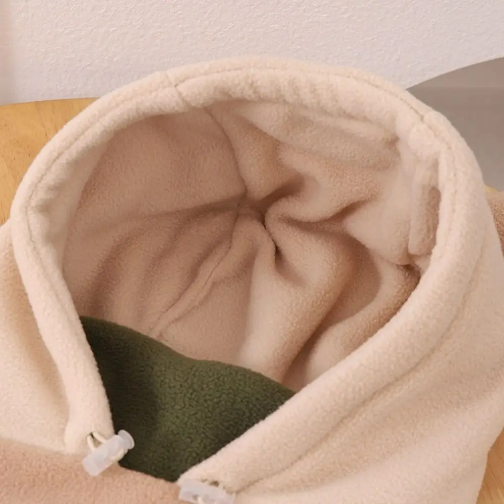 

Cartoon Warm Panda Scarf with Face Mask Cute Soft Drawstring Bear Ear Hat Earmuff Windproof Panda Neckerchief Outdoor