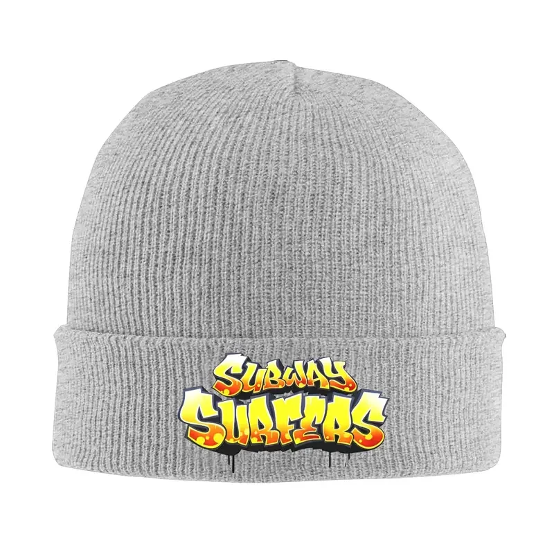 

S-Subways S-Surfers Logo Knitted Hat Women's Men's Skullies Beanies Autumn Winter Hats Acrylic Hip Hop Caps