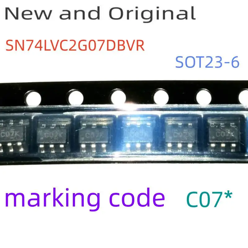 Sn74Lvc2G07Dbvr Sot23-6 Dual Buffer/Driver with Open Drain Outputs Marking Code Dbv
